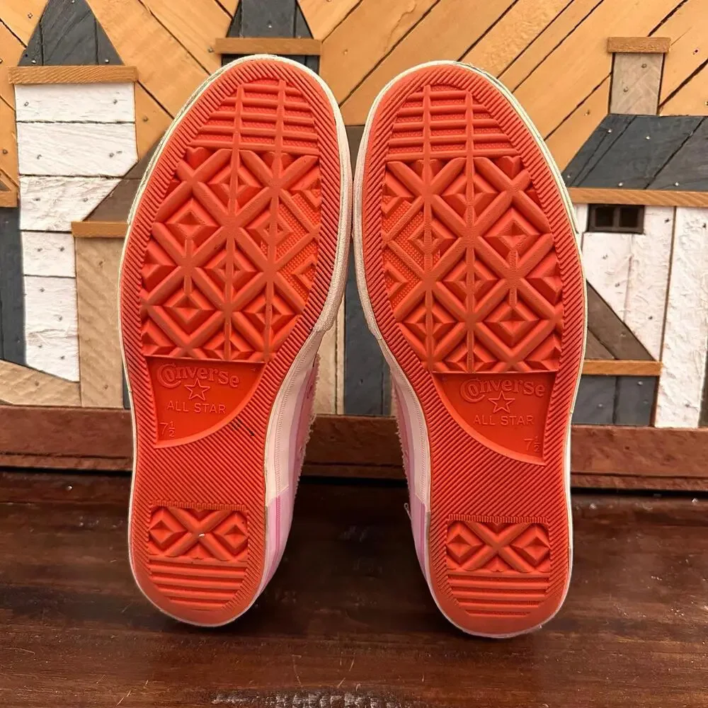 Millie Bobby Brown x Converse Chuck Taylor All Star Hi Petal Pink‎ Sneakers 9.5 - Picture 6 of 7